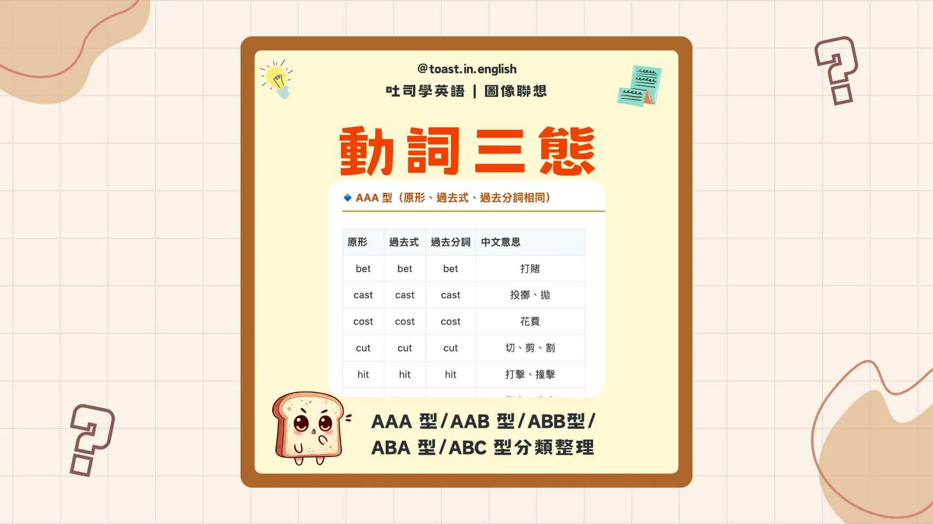 動詞三態 